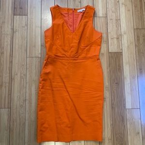 Orange Banana Republic dress with pockets!